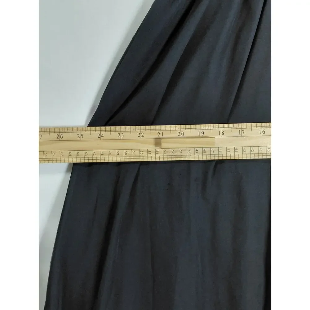 Ashro Black Hi-Low Chiffon Lined Casual Skirt Women Size S